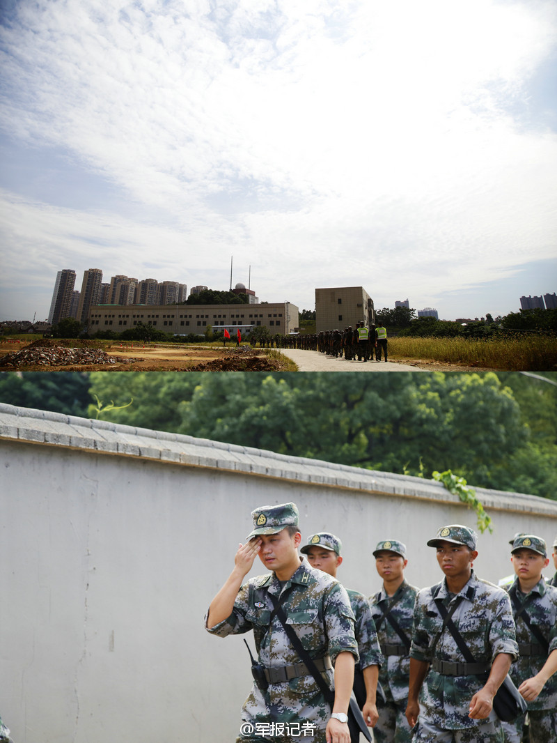 9 36度高温下军校新生第一次拉练