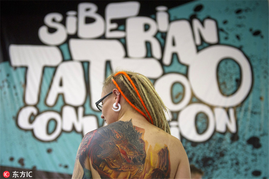11 俄罗斯新西伯利亚举行国际纹身大会