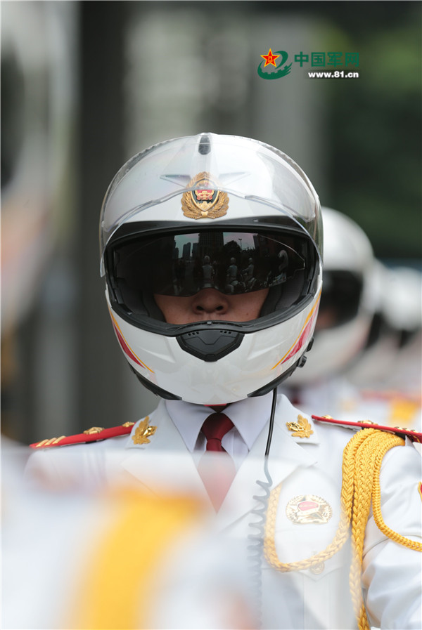 国宾护卫队白衣白车为g20保驾护航