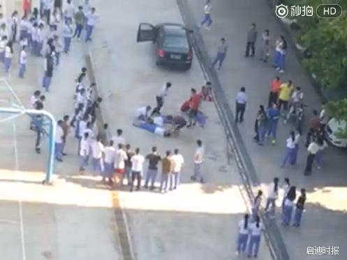 广东一中学女老师校园内撞伤3名学生 广东一中学女老师校园内撞伤3名学生