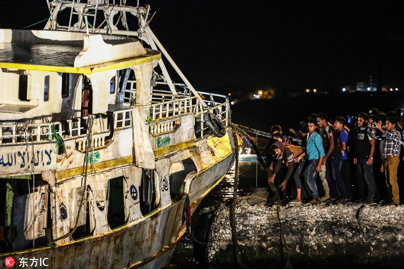 4 埃及海军发现倾覆移民船 遇难人数已上升至202人
