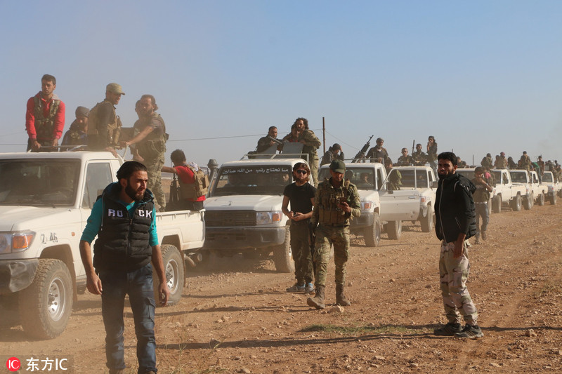 4 叙利亚自由军攻打is大本营达比克镇