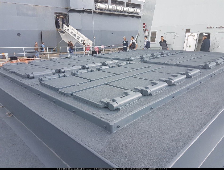 图为054a型护卫舰垂发系统.