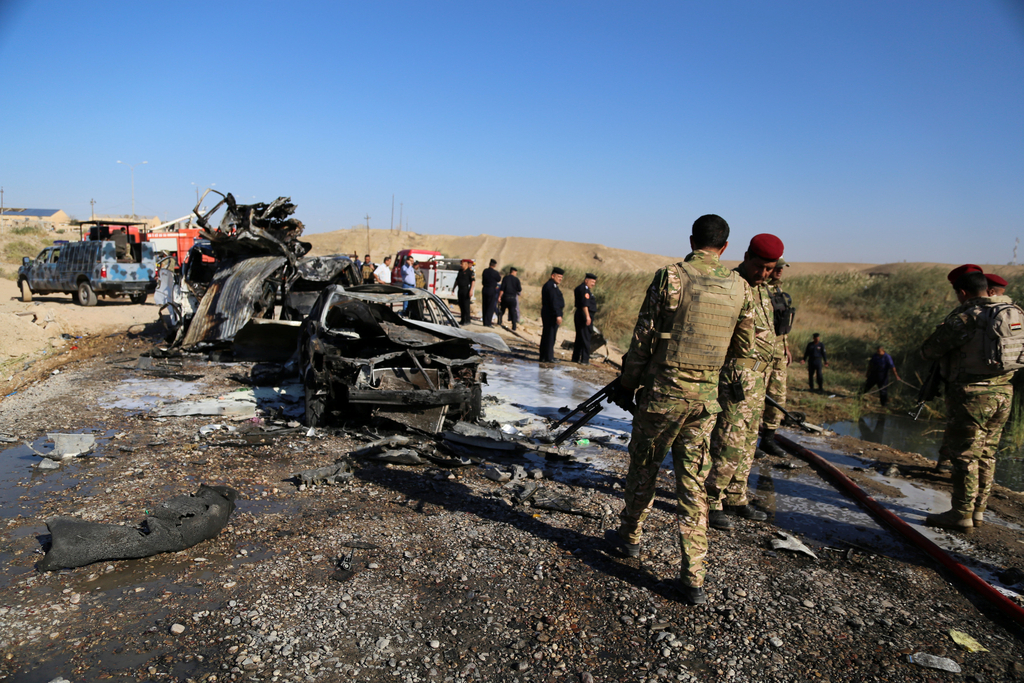 当地时间2016年11月6日,伊拉克萨马拉发生汽车炸弹袭击,一名自杀式