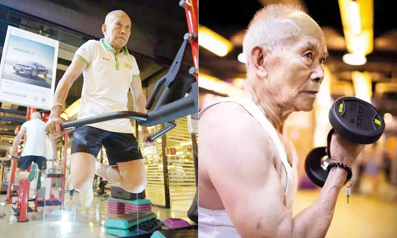 中国老年组健美比赛图片