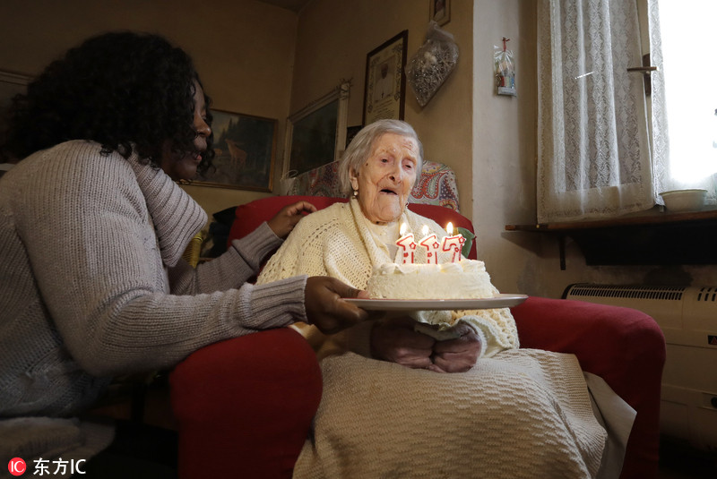 意大利世界最長壽老人迎來117歲生日 人生橫跨3個世紀