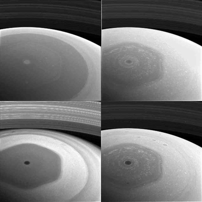 nasa首度曝光探测器所拍土星环照片