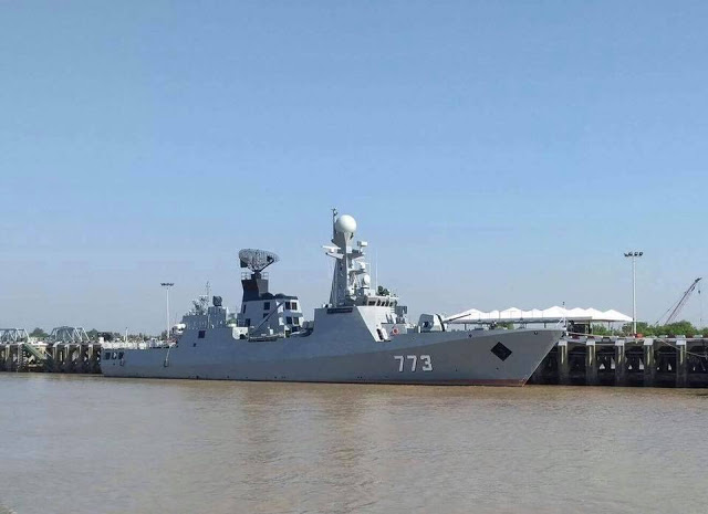 7 缅甸国产护卫舰服役外形炫酷