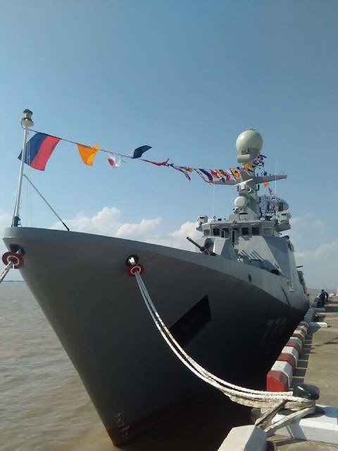 7 缅甸国产护卫舰服役外形炫酷