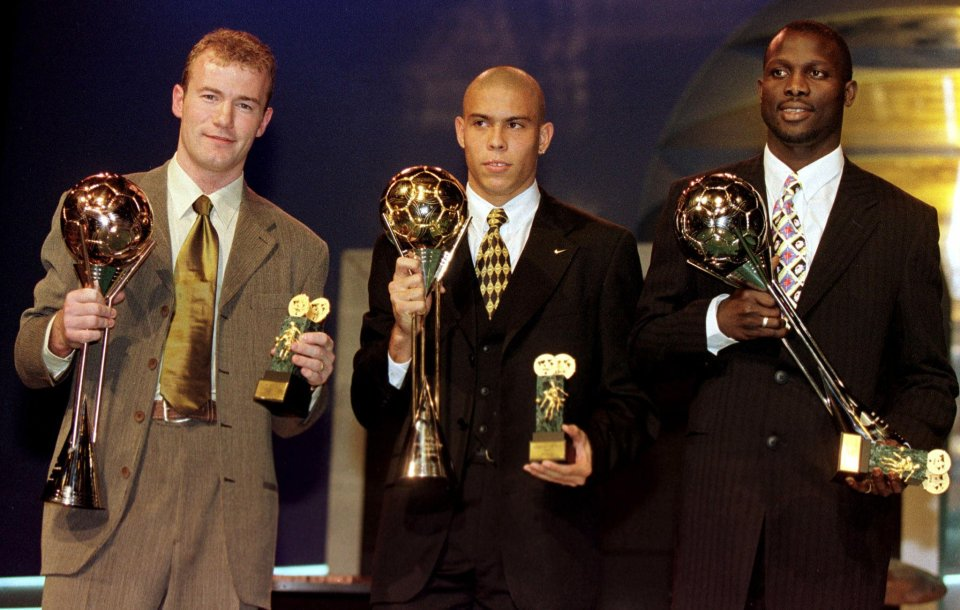 历届世界足球先生:齐祖大罗3次夺魁