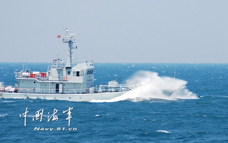 扫雷艇集体出动场面挺壮观