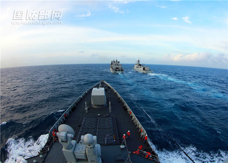 052d驱逐舰首次远洋航行凯旋