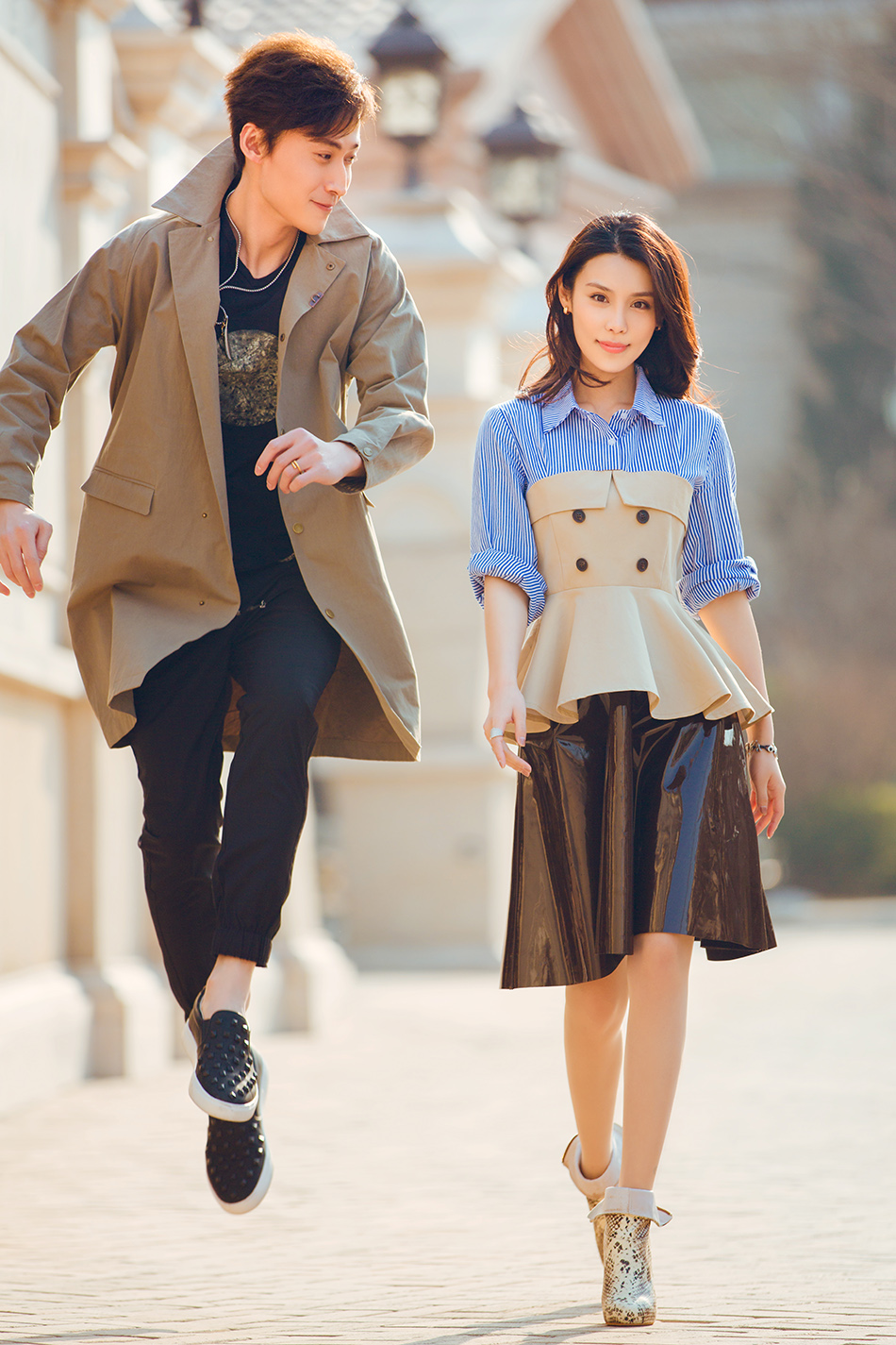 9 韩丹彤刘立cp喜感爆棚 早春写真清爽来袭