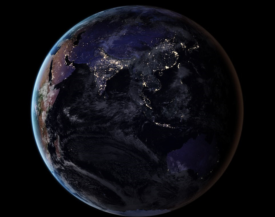 nasa公布地球夜景美图灯光璀璨震撼人心组图