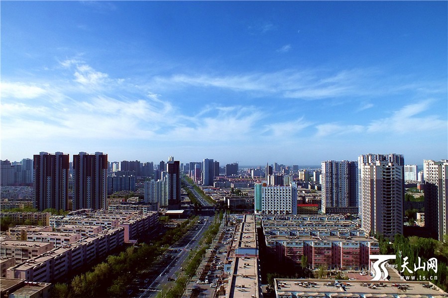 【高清组图】雨后库尔勒春韵醉人