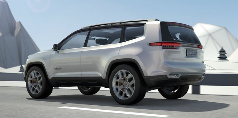 jeep云图概念车亮相上海 全新七座suv雏形