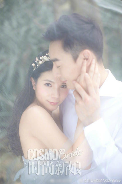 6 何姿秦凯婚纱照曝光 两人眼中尽是柔情