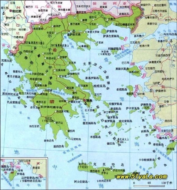 希腊与土耳其地图2016年,土耳其发生军事政变,8名被土当局认定参与