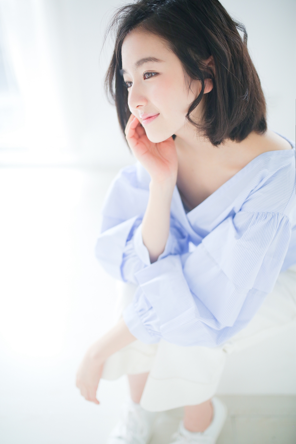 6 李兰迪 化身海洋系精灵 眼神清澈惹人爱