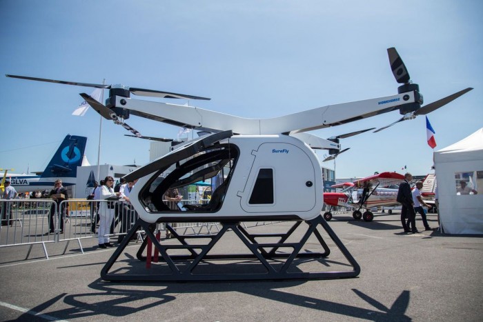 巴黎航展惊现一款很像航拍无人机的小型直升机