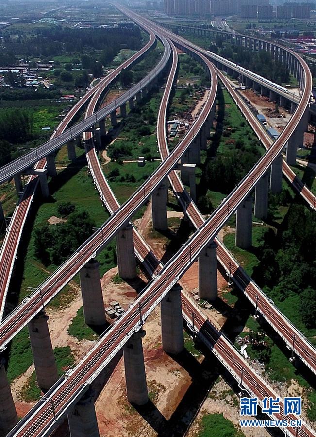 航拍中国高铁书写时代名片