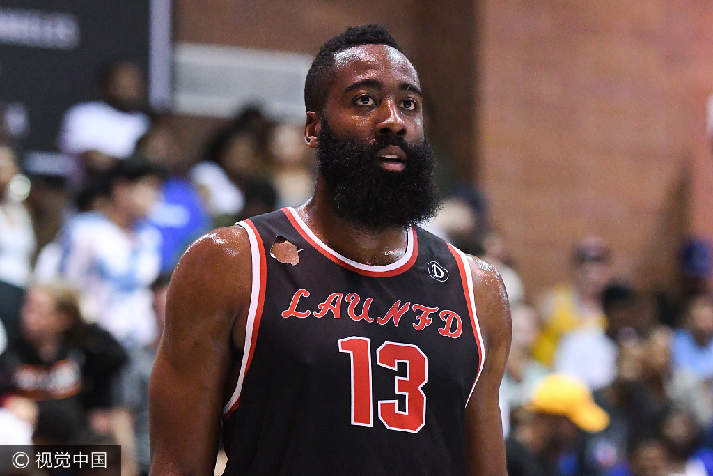 9 哈登保罗现身德鲁联赛 "灯泡"组合首次联手