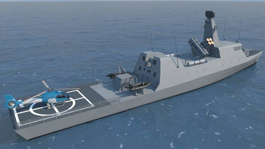 以色列概念轻型护卫舰造型科幻