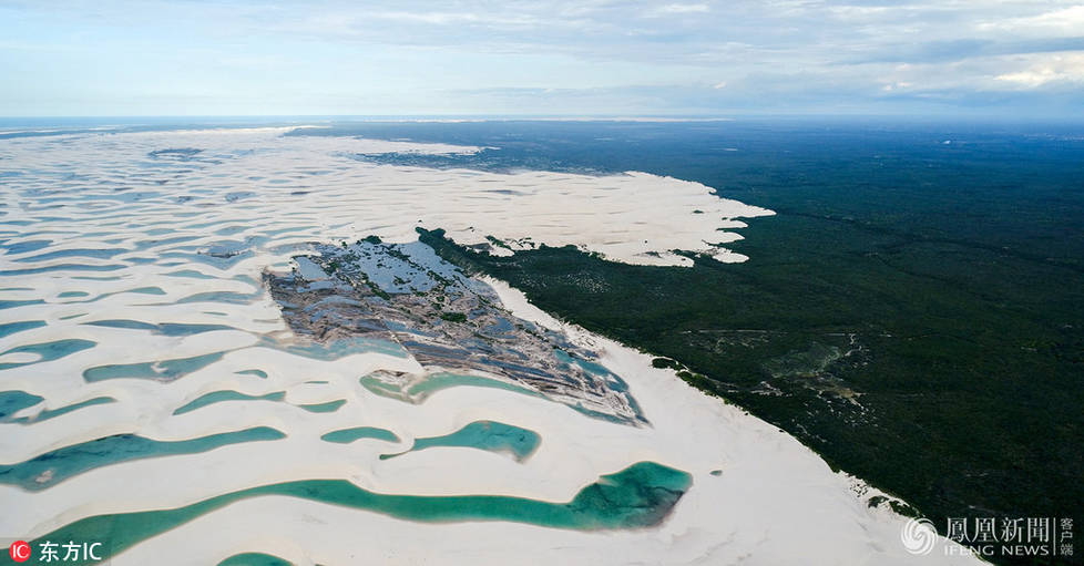 这是无人机镜头下的巴西潟湖