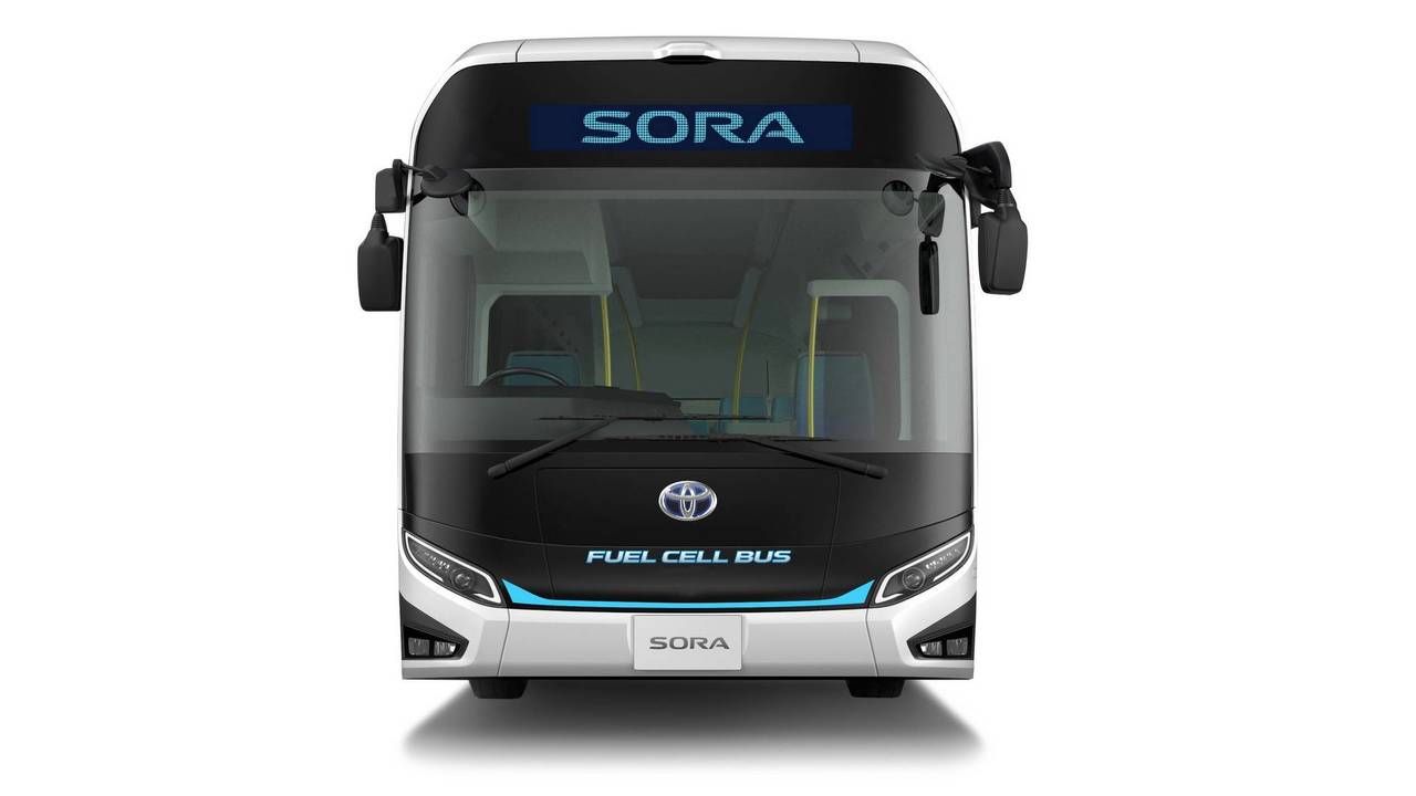 丰田sora燃料电池概念巴士预告图 将亮相东京车展