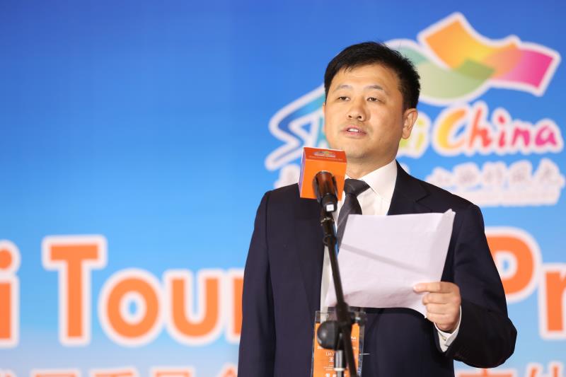 省旅游发展委员会副主任王琳,山西省旅游发展委员会旅游促进处赵俊泽