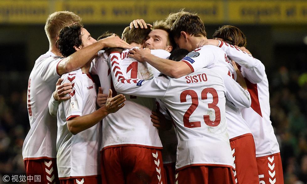 21 世预赛附加赛:丹麦5-1爱尔兰