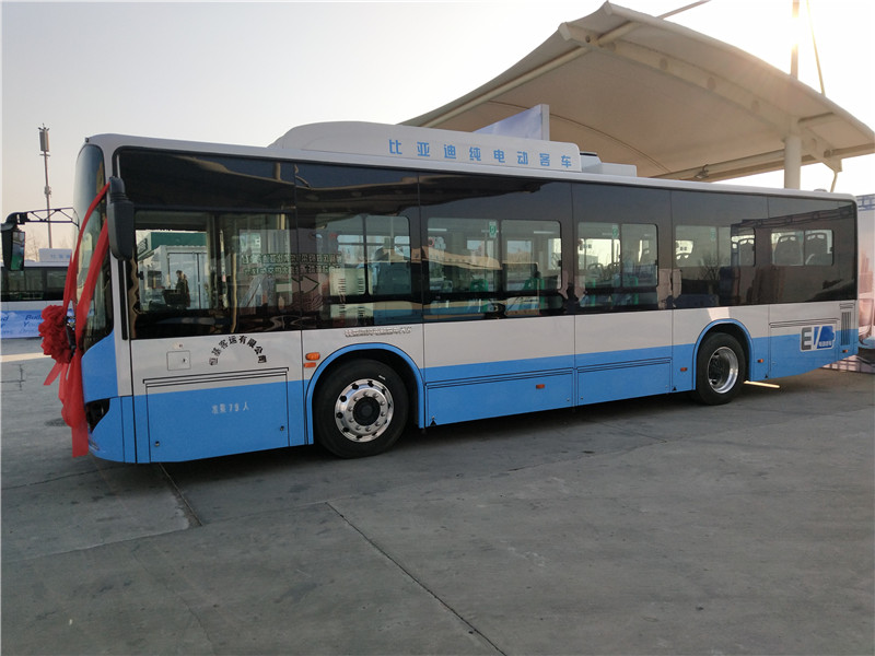 23 落户通州 比亚迪350辆纯电动公交车交车仪式