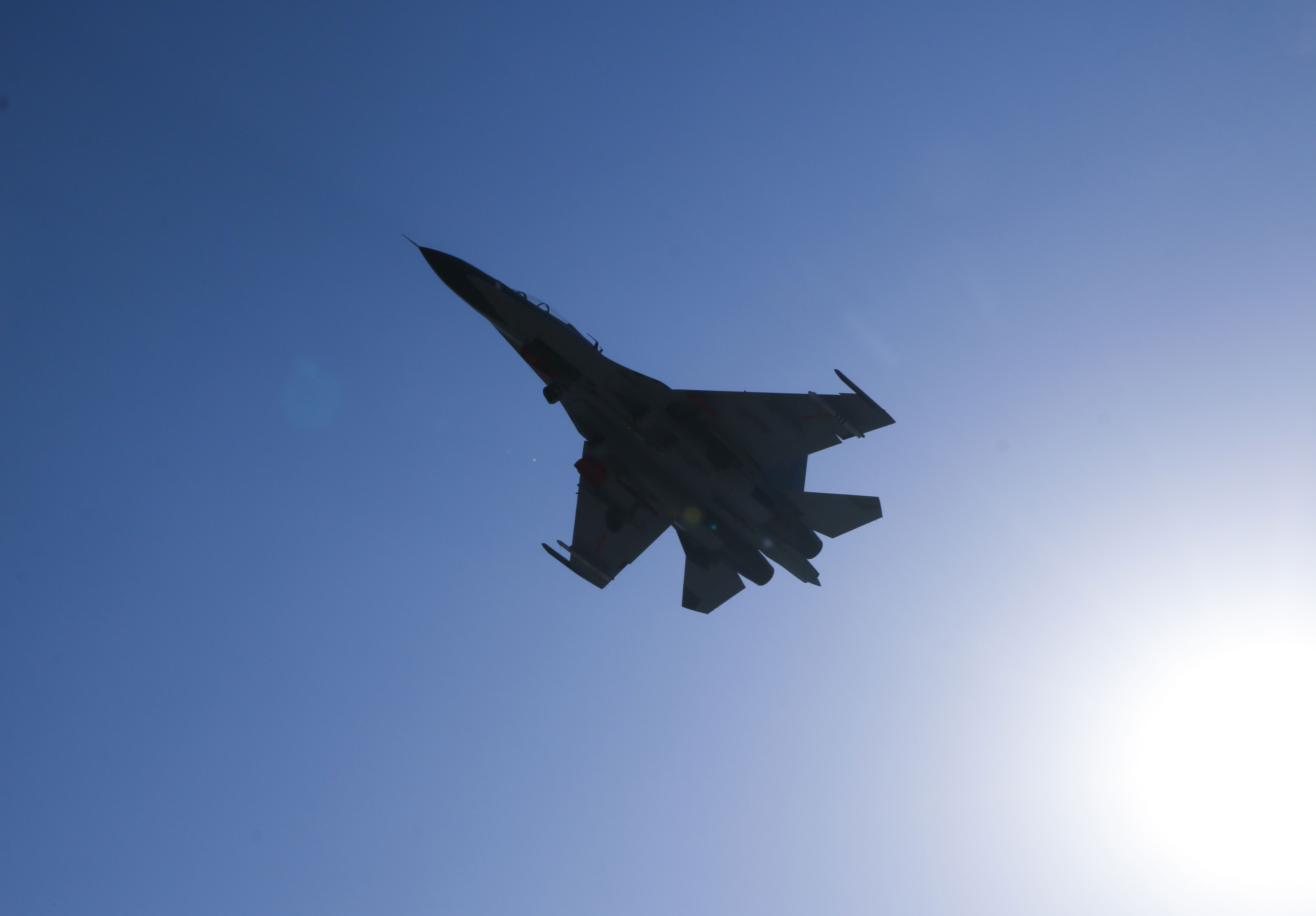 苏30战机上涂闪电雄鹰徽标