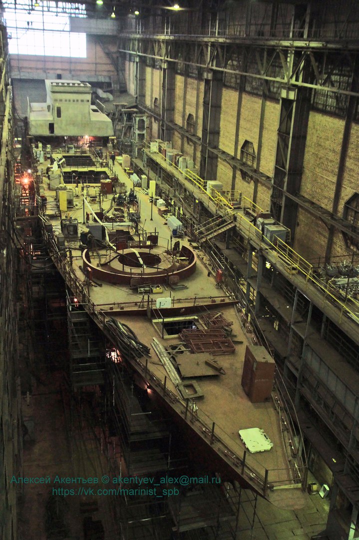 俄罗斯船厂内部曝光:多艘先进军舰正在建造