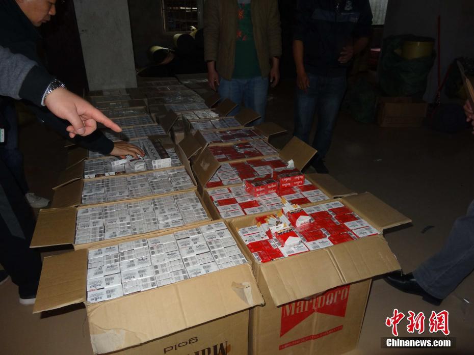 3 广西警方中越边境侦破特大非法走私香烟案 案值达6亿余元