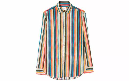 ● Paul Smith 这季的彩色条纹看起来很成熟（对不齐也不要紧），不会太 Rainbow fashion。