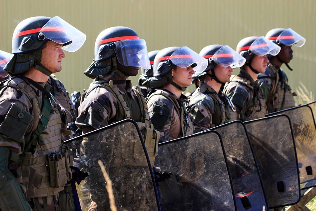 19 法国陆军防爆演习场面宏大装备精良