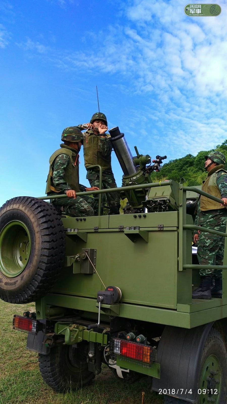 泰国测试以色列最新软后坐力120mm迫击炮
