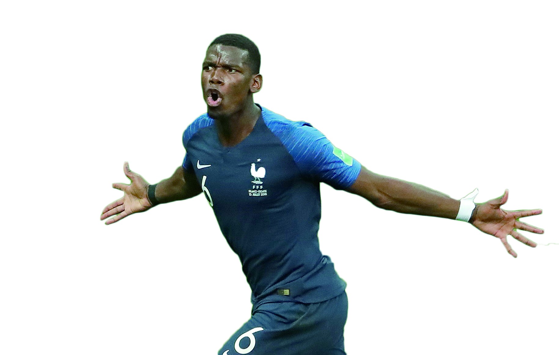 博格巴进球后庆祝