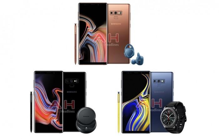 三星Note 9渲染图再爆：蓝色手机配金色S Pen