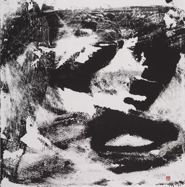 马勒交响曲系列之九 69 x 69 cm 水墨 2018年