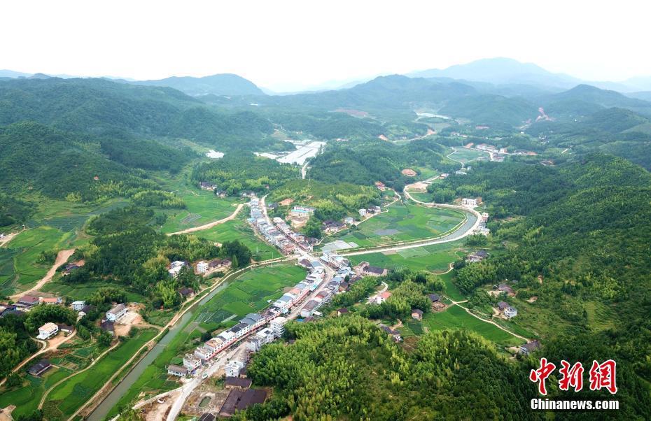 鸟瞰福建尤溪美丽山水