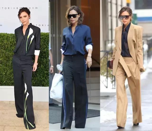 贝嫂穿衣风格其实是很好的职场示范，细心的你是否发现，她的衬衣大多都是真丝的？