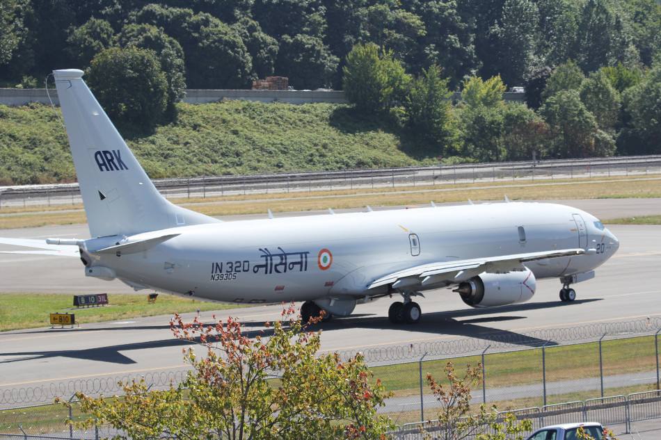 印度从美国采购的p8i反潜巡逻机.