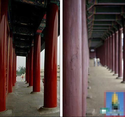 左图为故宫右图为景福宫