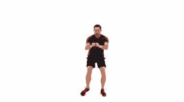 Step2：深蹲前踢腿