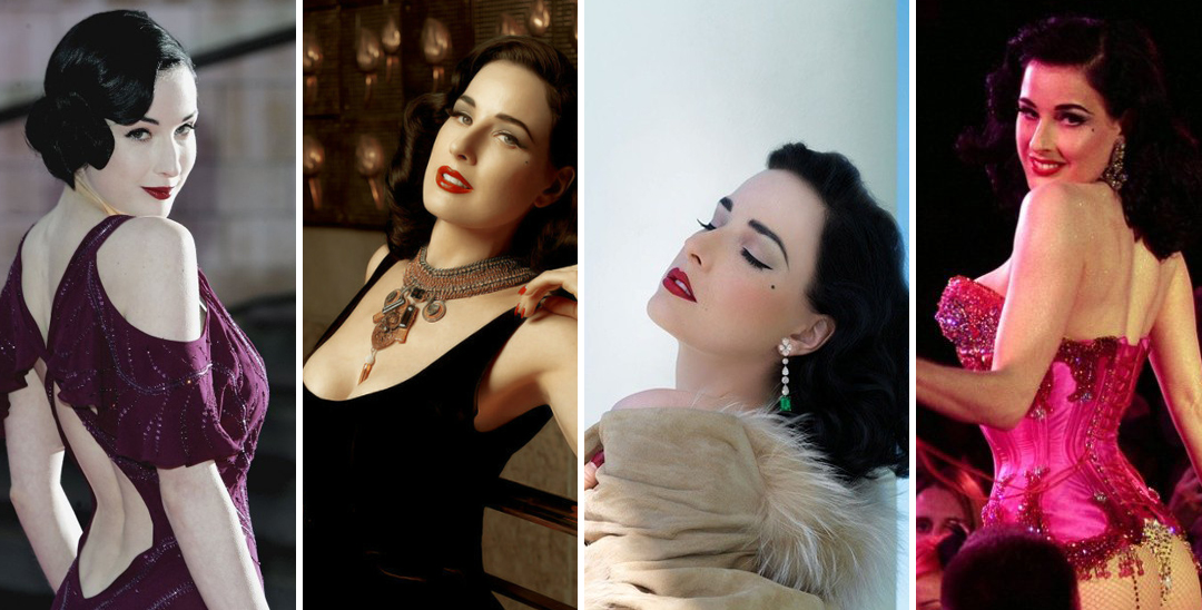 最美脱衣舞娘Dita Von Teese美得像是一幅画