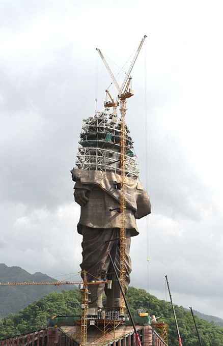 后的patel雕像将超越中国河南平顶山的中原大佛成为世界上最高的雕像