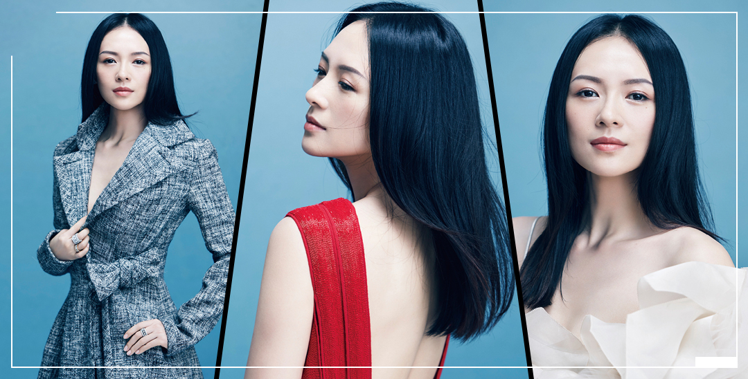 章子怡深V裸背登封面 大秀性感身材