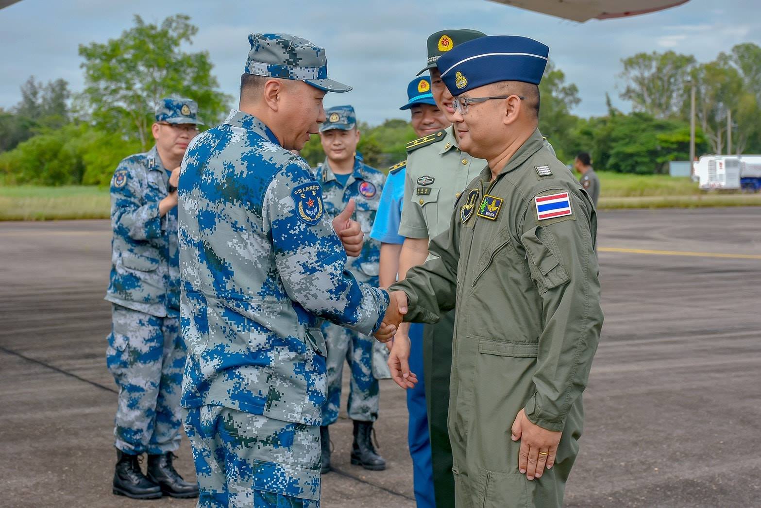 4 中国空军歼10a战机赴泰举行联合演习